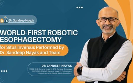 Dr Sandeep Nayak Performs World First Robotic Esophagectomy on Patient with Situs Inversus