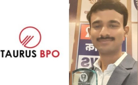 Tanish Chaurasia Honoured with National Icon Award Joins Taurus BPO Indore