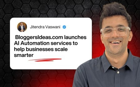 Jitendra Vaswani’s BloggersIdeas launches AI Automation services to help businesses scale smarter