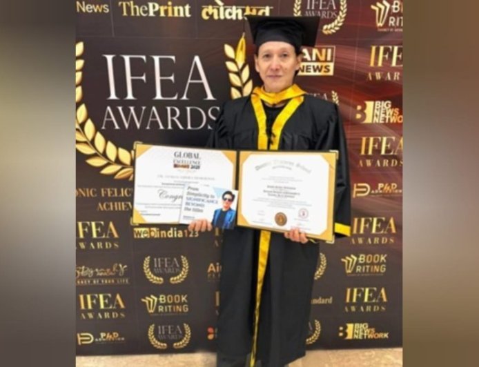 Poet And Novelist Sankha Subhra Devbarman Receives Honorary Doctorate